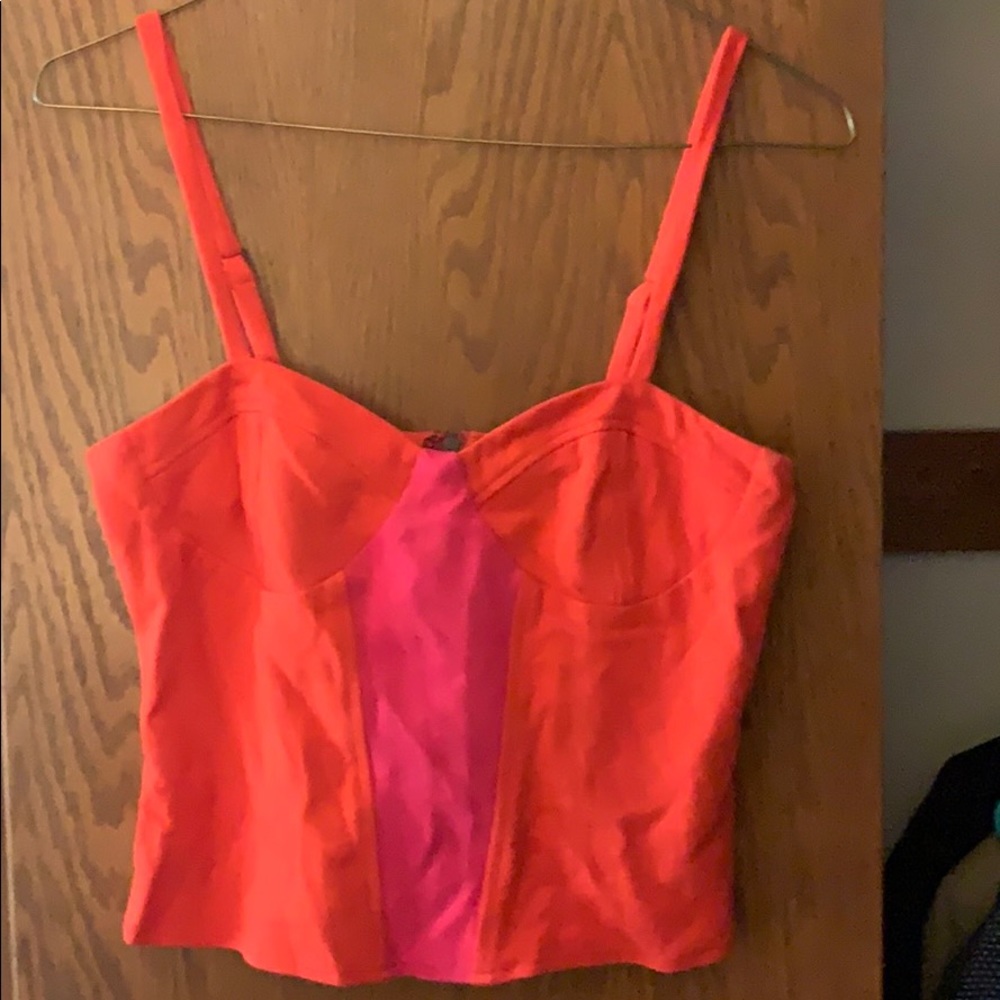 Urban outfitters crop bustier tank